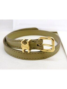 Celine Double Bracelet Leather Triomphe